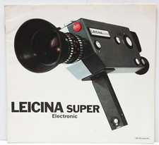 Leitz Wetzlar Leica Leicina Super Electronic Sales Brochure 1970s RARE
