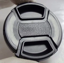 55mm lens front cap (snap on type) LC-55 plastic black for camera       