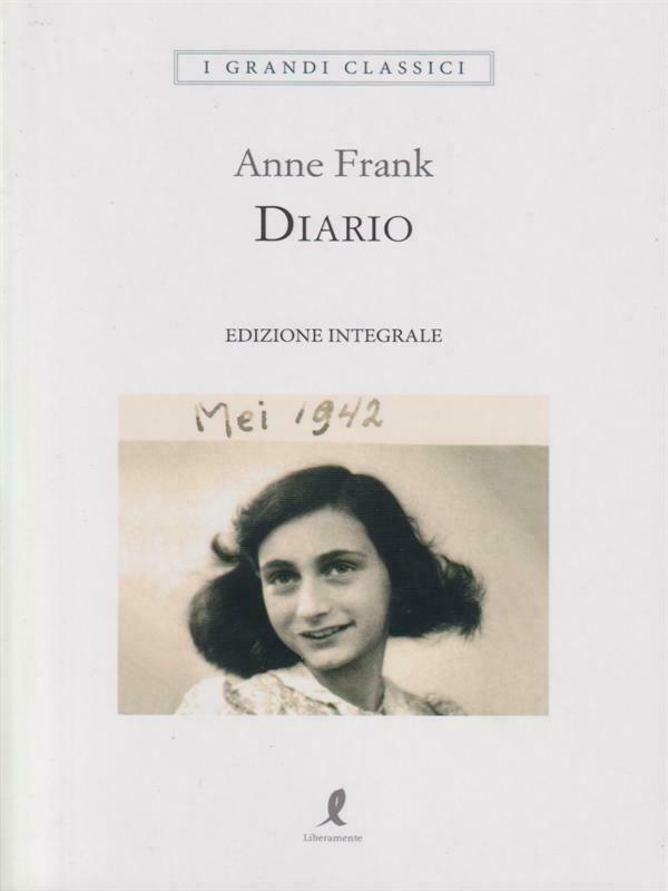 DIARIO di ANNE FRANK-  SCONTO 25% PREZZO COPERTINA!   RAPIDA CONSEGNA 24-48H