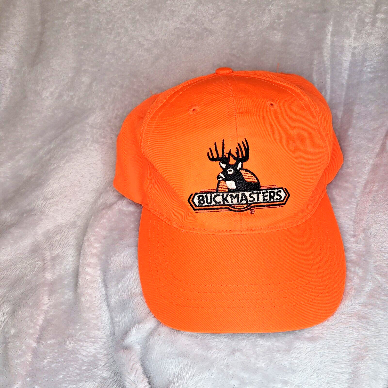 Buckmasters Hat Neon Orange Hunting Cap Adjustable Strap Paramount Outdoors Deer