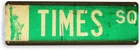 TIN SIGN Times Square Street Sign New York Store Shop Market Cottage A653