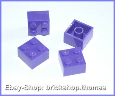 Lego 4 x Steine Bausteine lila - 3003 - Basic Brick 2x2  Dark Purple - NEU / NEW