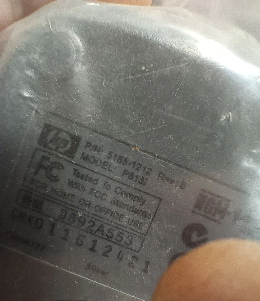 HP P813I Standard PS/2 Gray Wired Trackball Mouse NEW - Image 3 of 3