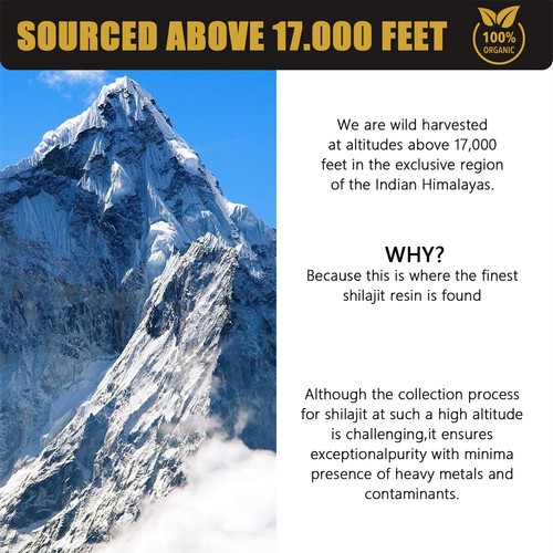 Organic 100% Pure Himalayan Shilajit, Soft Resin, Extremely Potent Fulvic Acid - Picture 3 of 6