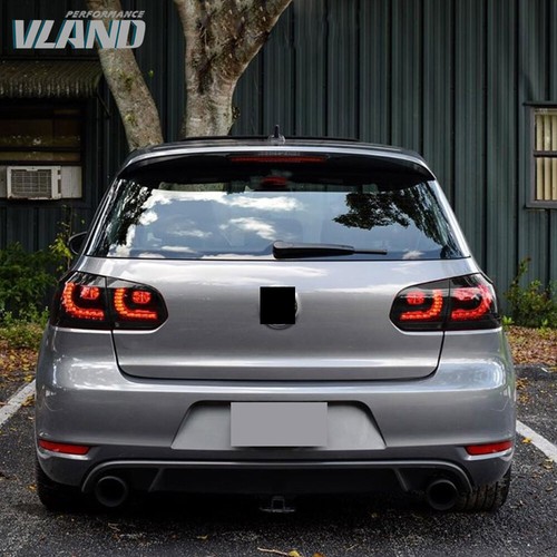 VLAND Smoked LED Tail Lights for 2010-2014 GOLF 6 MK6 w/ Sequential Turn Signal - Picture 14 of 16