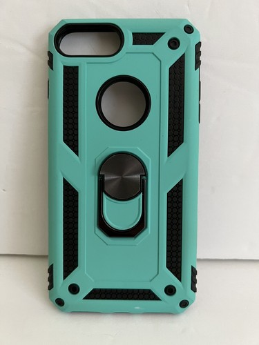 Case For iPhone 7 Plus With Metal Phone Stand Light Teal, Pre-owned