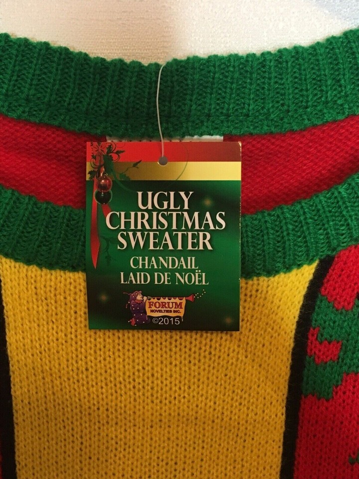 Forum Novelties Present Ugly Christmast Xmas Sweater New Large
