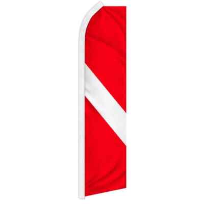 Diver Swooper Flutter Feather Advertising Diver Down Signal Banner Flag