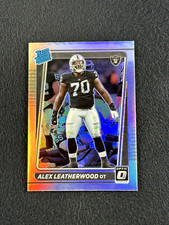2021 Donruss Optic ALEX LEATHERWOOD Holo Rated Rookie #266 Las Vegas Raiders