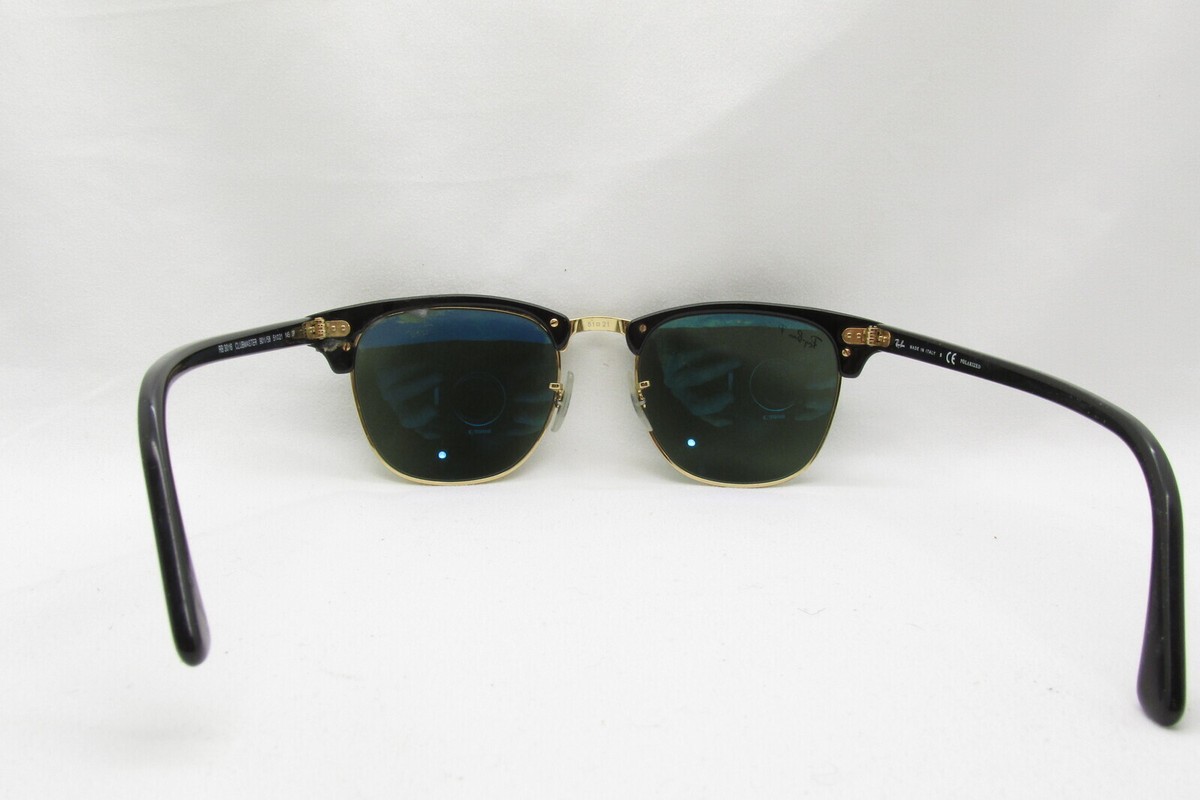 RAY-BAN CLUBMASTER RB 3016 901/58 3P POLARIZED SUNGLASSES