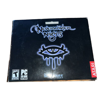 Neverwinter Nights Atari Bioware 2002 PC Game Shadows & Hordes Expansion 5 Disk