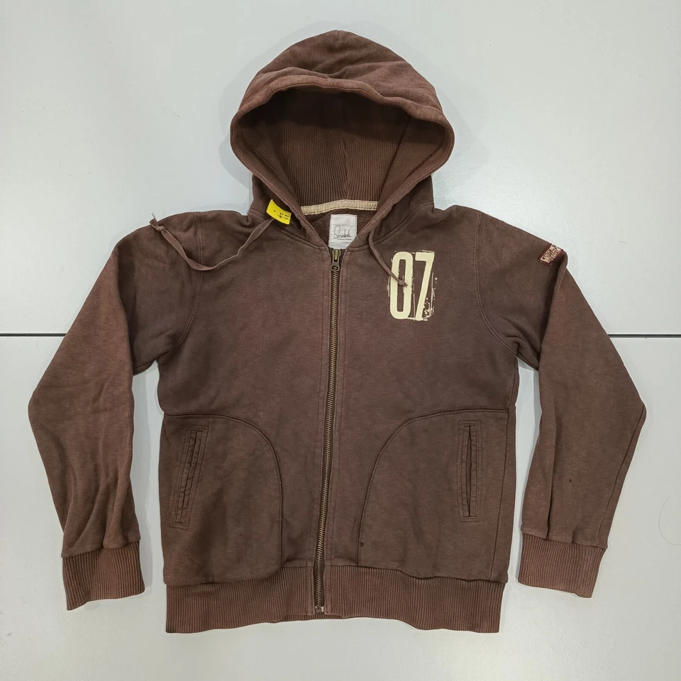SUNDAY BEST Brand Hoodie Full Zipper Japan Long Sleeve Brown P20 L24 Size L - Image 1 of 4