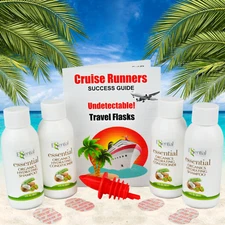 Rum Runners For Cruise Travel Size Fake Shampoo Alcohol Flask Sneak Booze Liquor