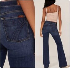 Vintage 7 For All Mankind SZ 30 X 30.5β Dojo Low Rise Jeans USA Made Never Worn