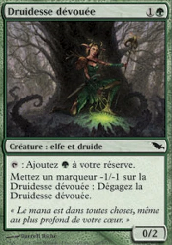 MRM FR/VF Druidsse devou�e (Devoted Druid) MTG magic SHM