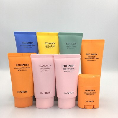 [The Saem]Eco Earth Sun Cream & Serumn & Stick SPF50+ PA++++ / Korean Cosmetics