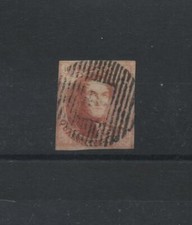 Belgium 1851/4 Leopold I 40C. Carmine Pink Used N2412