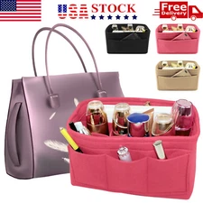 Multi Pocket Felt Bag Organizer Insert Purse Organizer For LV Neverfull 3 Colors
