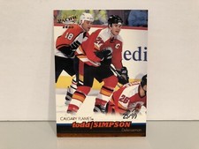 1999-00 Calgary Flames Pacific Copper #61 Todd Simpson 25/99 Hockey Card NHL!