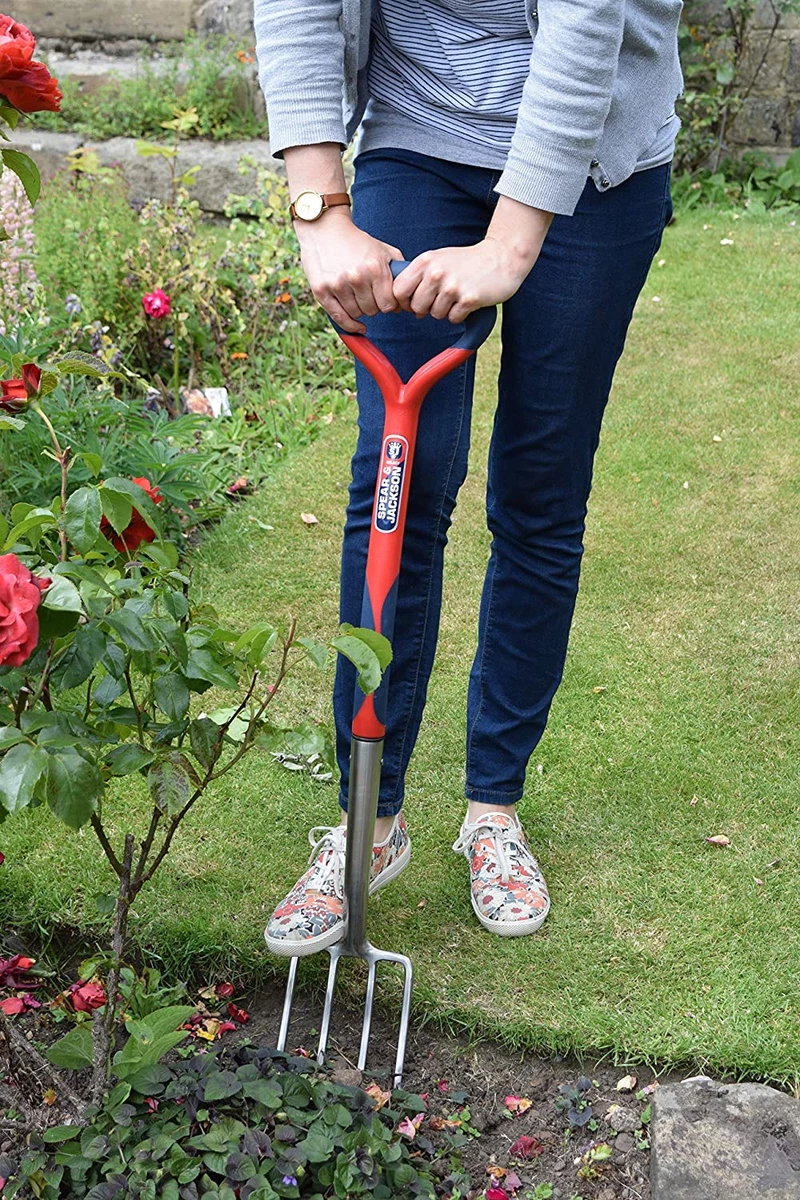 SPEAR JACKSON GARDEN FORK STAINLESS STEEL TINES ERGONOMIC