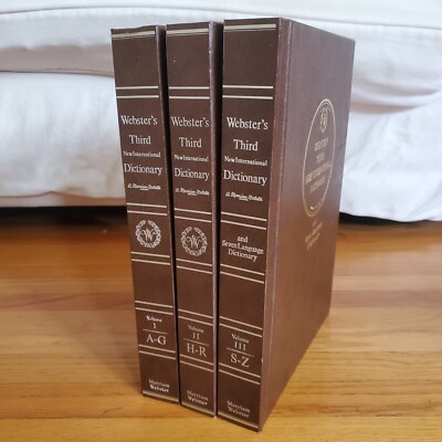 Websters Third New International Dictionary Seven Language