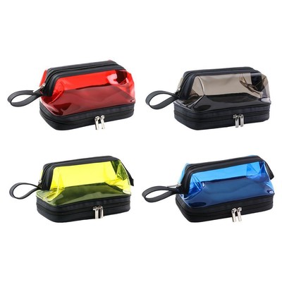 Clear Travel Toiletry Bag with Handle 