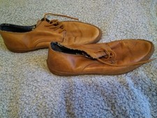 Schmi Ve Men's Shoes With Skull-paterned Lining, Size 44, Brown Colour