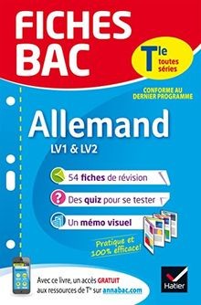 Fiches bac Allemand Tle (LV1  LV2): fiches de révi... | Buch | Zustand sehr gut