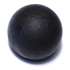 8mm-1.25 x 40mm Black Plastic Coarse Thread Ball Knobs 4 pcs.