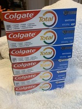 6 Colgate Total Whitening Toothpaste 3.3 oz - exp MR/25 2 MA/25 4