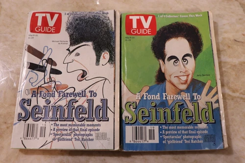 TV Guide Magazine Collector's Cover "A Fond Farewell to Seinfeld" 1998 2 ISSUES