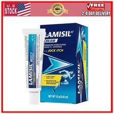 Lamisil Jock Itch Antifungal Cream, 1 Week Treatment, Terbinafine, 0.42 Oz