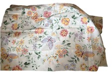Durasoft Full Flat 4 Pc Sheet Set Butterflies And Flowers