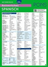 PONS Basiswortschatz auf einen Blick Spanisch: Die ... | Buch | Zustand sehr gut