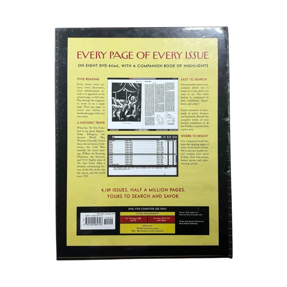 The Complete New Yorker: 8-DVD set with Companion Book 2005 First Edition-SEALED - Image 2 of 2
