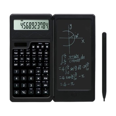 Scientific Calculator With Notepad 10 Digit Large Display Solar Battery School
