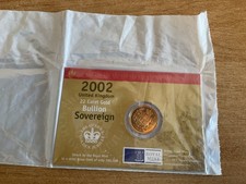2002 Full Gold Sovereign in Royal Mint Sealed Bag