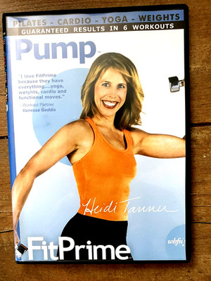 Fit Prime Pump Heidi Tanner Pilates Cardio Yoga Weights DVD VG