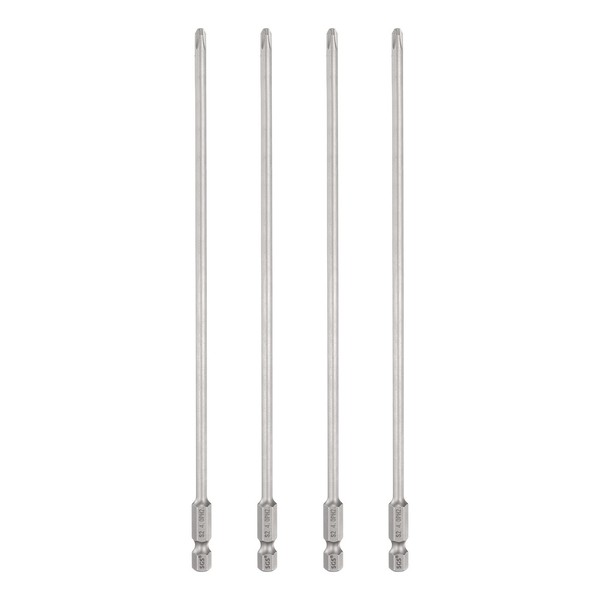 "4Er-Set PH2 Kreuzschlitz-Bits FüR Schraubendreher, 1/4\" Sechskant, 8\" Lang"-image