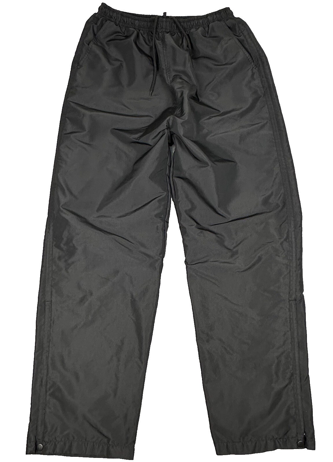 Holloway Rain Pants Mens XL Black Polyester Zip Snap Ankle Lined Rain Snow Golf