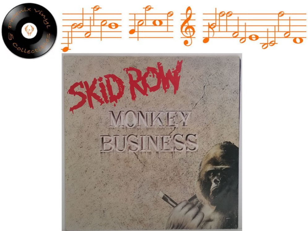 Skid Row Monkey Business 12"" Single Poster Sleeve A1 B1 Pressing Ltd Ed - VG+