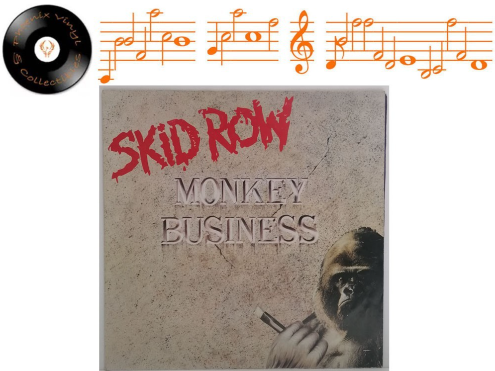 Skid Row Monkey Business 12"" Single Poster Sleeve A1 B1 Pressing Ltd Ed - VG+