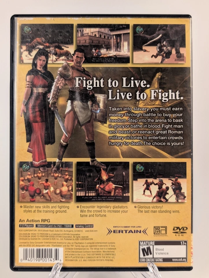 Colosseum Road to Freedom (PlayStation 2 PS2)➡️No Manual - Tested - Near Mint 📀 - Image 2 of 4