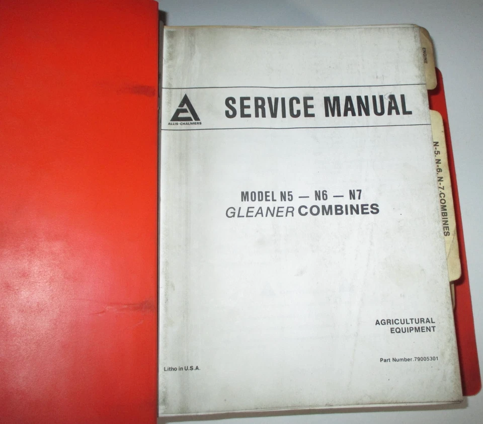 Allis Chalmers Gleaner N5 N6 N7 Combine Service Shop Repair Manual AC ORIGINAL! - Image 4 of 4