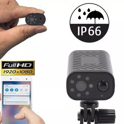 Mini Telecamera Spia 4K WiFi Con Visione Notturna E Rilevamento Movimento – Batteria 1600mAh Per Interni Ed Esterni