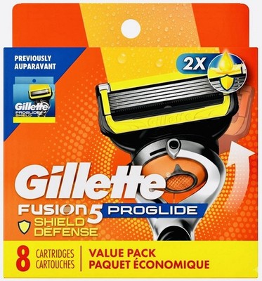 Gillette Fusion 5 ProGlide Shield Defense Razor Blade Refills - 8 Cartridges