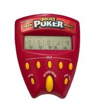 Works Pocket Poker Electronic Handheld Game  1999  Radica  TESTED