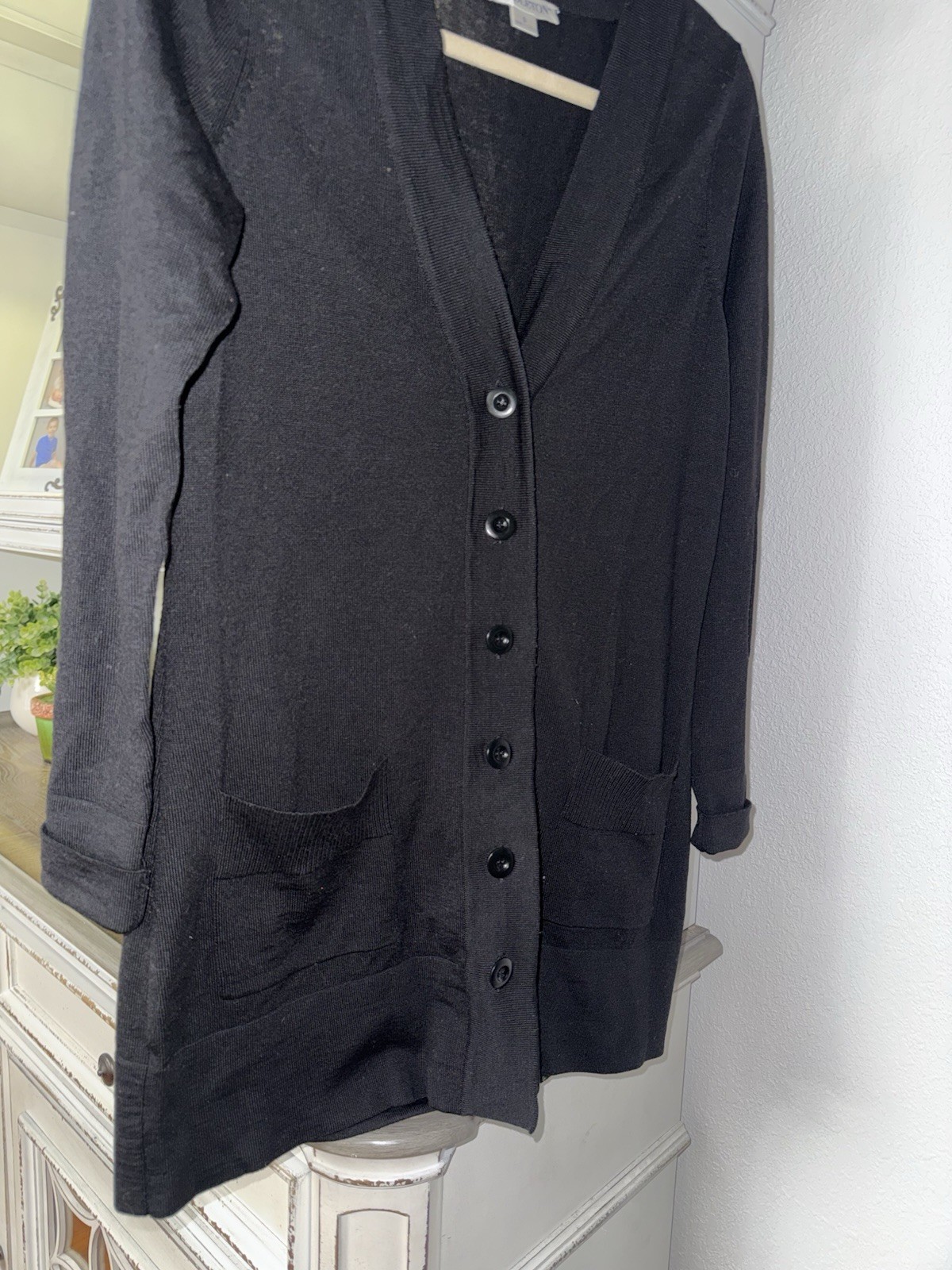 PENDLETON Black Button Front Cardigan Sweater Sup… - image 2