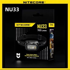 Nitecore NU33 USB-C Charging 700 Lumens LED Head Torch Headlight Headlamp