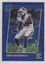 2021 Panini Donruss Optic Rated Rookie Blue Scope Prizm Greg Rousseau #253 0z8v